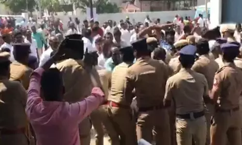 அமைச்சர் கீதா ஜீவன் வீடு, அலுவலகத்தை முற்றுகையிட முயற்சி - பாஜகவினர் 100 பேர் கைது