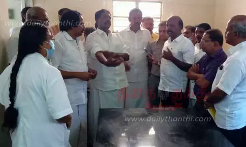 அரசு மருத்துவமனையில் அமைச்சர் மா.சுப்பிரமணியன் ஆய்வு அரசு மருத்துவமனையில் அமைச்சர் மா.சுப்பிரமணியன் ஆய்வு