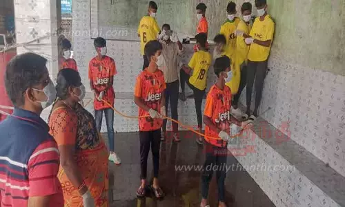 வால்பாறை நகராட்சி சார்பில்  கொரோனா தடுப்பு குறித்து விழிப்புணர்வு