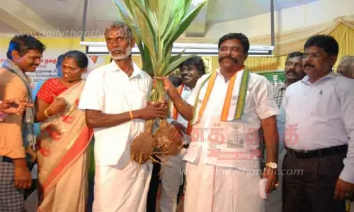 வேளாண்மை துறை சார்பில் உற்பத்தி பொருட்கள் கண்காட்சி