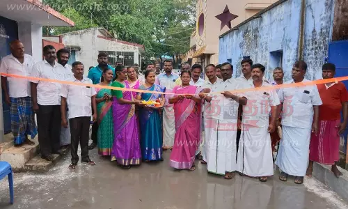 சிமெண்டு சாலை திறப்பு