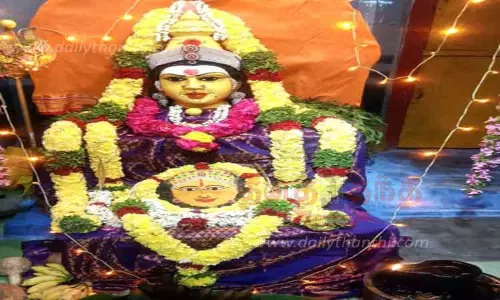 வேப்பமரத்து மாரியம்மன் கோவில் பொங்கல் திருவிழா;பூச்சாட்டுதலுடன் தொடங்கியது