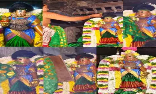 புதுமண்டபத்தில் மீனாட்சி அம்மனுக்கு தைலக்காப்பு