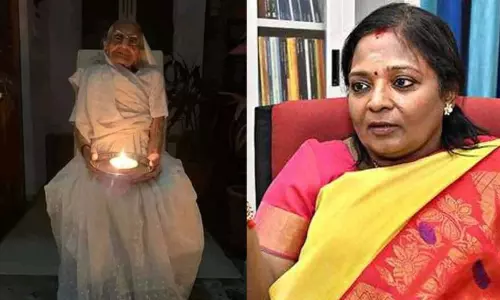 தளர்வில்லா வலிமையை நம் பிரதமருக்கு அளித்துவந்த அன்னை தீபம் அணைந்து விட்டது - தமிழிசை இரங்கல்