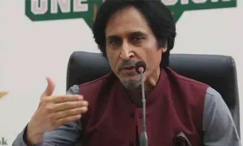 நாங்கள் என்ன இந்தியாவின் வேலையாட்களா ?  -  ரமீஸ் ராஜா விரக்தி பேச்சு