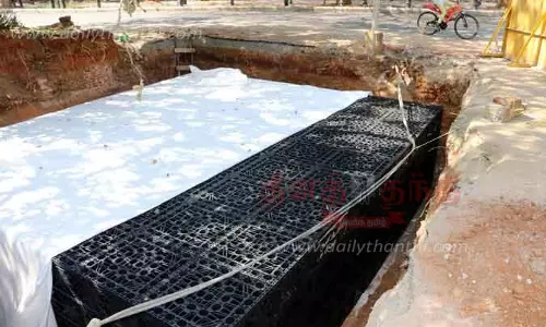 ஜெர்மன் தொழில் நுட்பத்தில் மழைநீர் சேகரிப்பு தொட்டி