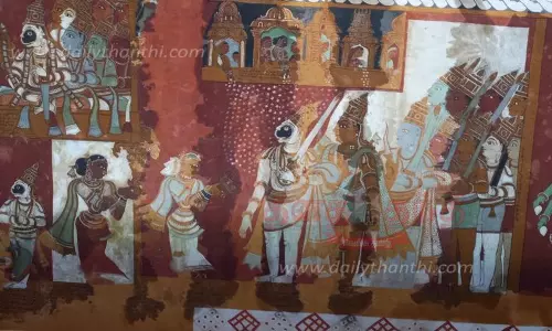 பழுதடைந்து வரும் தேவாசிரியர் மண்டபத்தில் மூலிகை ஓவியங்கள் பாதுகாக்கப்படுமா?