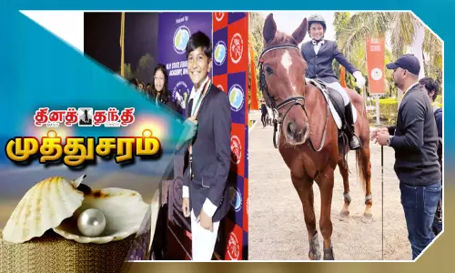 குதிரையேற்றத்தில் அசத்தும் சிறுவன் கெவின் கேப்ரியேல்