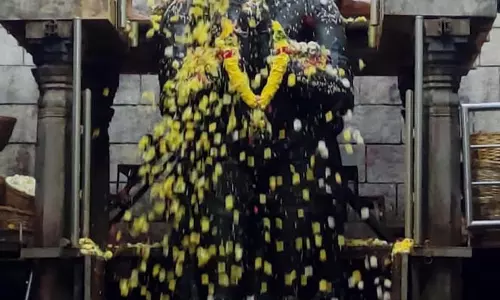 ஆங்கில புத்தாண்டையொட்டிநாமக்கல் ஆஞ்சநேயருக்கு 2 டன் பூக்களால் அபிஷேகம்திரளான பக்தர்கள் சாமிதரிசனம்