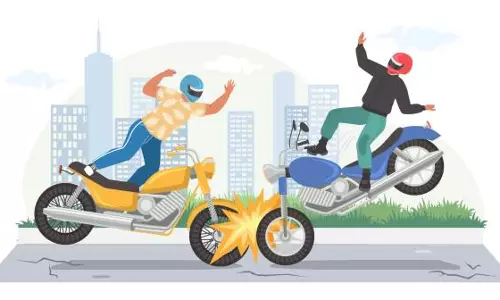 மோட்டார் சைக்கிள்-மொபட் மோதல்:வியாபாரி உள்பட 2 பேர் படுகாயம்