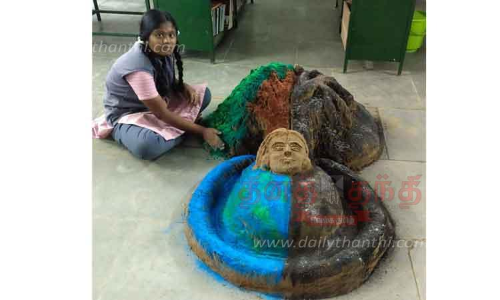 அரசு பள்ளி மாணவி சாதனை