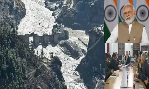 உத்தரகாண்டில் புதையும் நகரம்: மக்களை பாதுகாப்பாக வெளியேற்ற நடவடிக்கை; முதல்-மந்திரியுடன் பிரதமர் மோடி பேச்சு