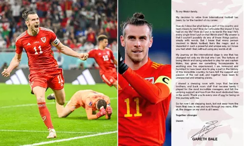 வேல்ஸ் கால்பந்து அணியின் கேப்டன் காரெத் பாலே ஓய்வு