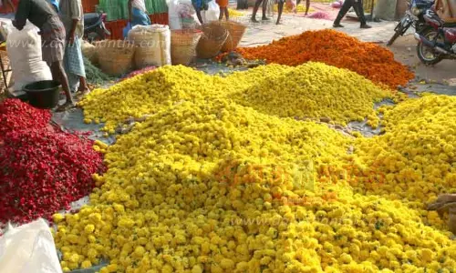 தோவாளை மார்க்கெட்டில் பூக்கள் விலை உயர்வு