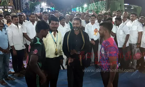 நாமக்கல்லில் மாநில கபடி போட்டிமத்திய மந்திரி எல்.முருகன் தொடங்கி வைத்தார் நாமக்கல்லில் மாநில கபடி போட்டிமத்திய மந்திரி எல்.முருகன் தொடங்கி வைத்தார்