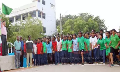 சிவகாசியில் மினி மாரத்தான் போட்டி