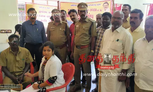 ஓட்டுனர்களுக்கு கண் பரிசோதனை முகாம் ஓட்டுனர்களுக்கு கண் பரிசோதனை முகாம்