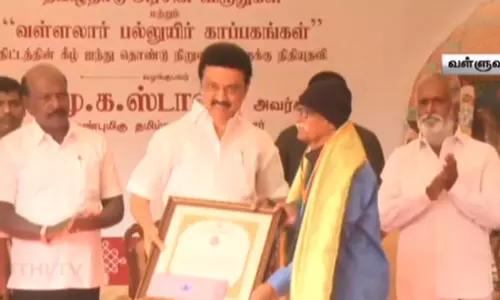 திருவள்ளுவர் விருது மற்றும் தமிழ்நாடு அரசின் விருதுகள்: 9 பேருக்கு விருதுகளை வழங்கினார் முதல்-அமைச்சர் மு.க.ஸ்டாலின்