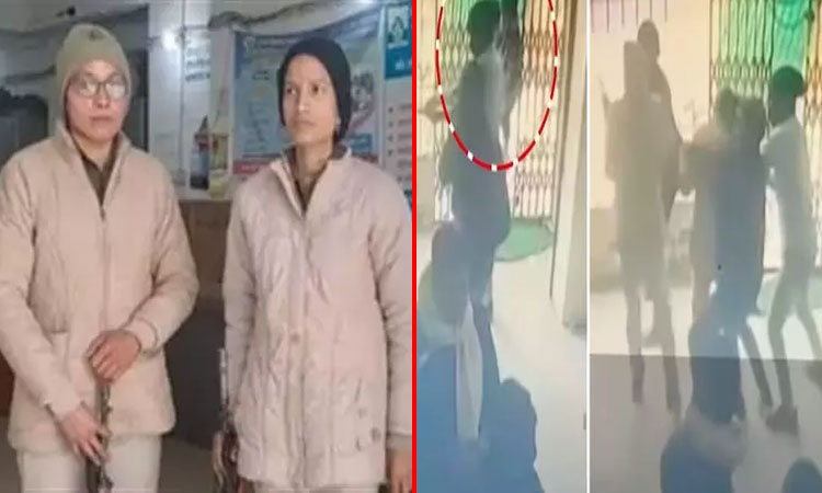 பீகாரில் துப்பாக்கி முனையில் கொள்ளையடிக்க வந்த நபர்களை ஓட ஓட விரட்டிய பெண் காவலர்கள்..!