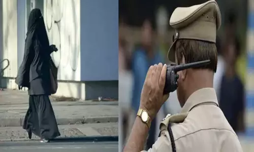 காதலியை சந்திக்க பர்தாவுடன் சென்ற இளைஞர்... வார்னிங் கொடுத்து அனுப்பிய போலீசார்