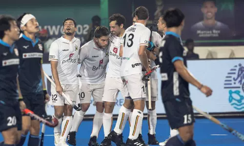 ஹாக்கி உலகக் கோப்பை: ஜப்பான் அணியை வீழ்த்தி பெல்ஜியம் அபார வெற்றி...! ஹாக்கி உலகக் கோப்பை: ஜப்பான் அணியை வீழ்த்தி பெல்ஜியம் அபார வெற்றி...!