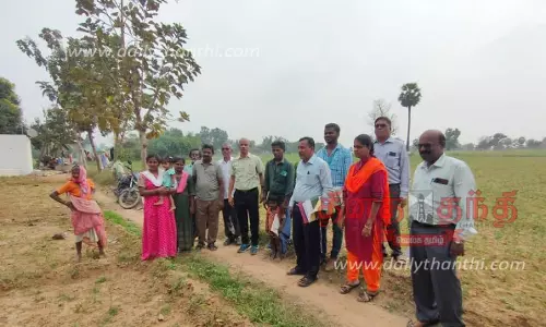 புதுப்பட்டு ஊராட்சியில் மாவட்ட கண்காணிப்பு அலுவலர் ஆய்வு புதுப்பட்டு ஊராட்சியில் மாவட்ட கண்காணிப்பு அலுவலர் ஆய்வு