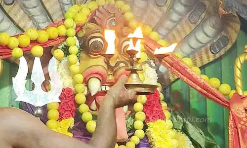 கோவிலில் சண்டி யாகம்