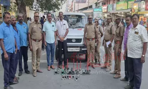 32 வாகனங்களில் ஏர்ஹாரன் பறிமுதல் 32 வாகனங்களில் ஏர்ஹாரன் பறிமுதல்