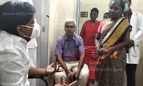 அம்பை அரசு ஆஸ்பத்திரியில்இசக்கி சுப்பையா எம்.எல்.ஏ. ஆய்வு