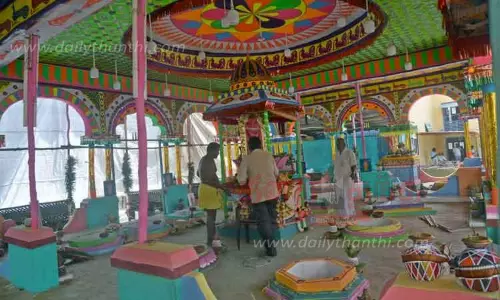 பொள்ளாச்சியில் நாளை மாரியம்மன் கோவில் கும்பாபிஷேகம்