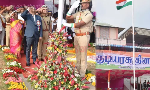 கிருஷ்ணகிரியில் குடியரசு தின விழா:கலெக்டர் தேசிய கொடியை ஏற்றினார்ரூ.38.41 லட்சத்தில் நலத்திட்ட உதவிகள் வழங்கப்பட்டன கிருஷ்ணகிரியில் குடியரசு தின விழா:கலெக்டர் தேசிய கொடியை ஏற்றினார்ரூ.38.41 லட்சத்தில் நலத்திட்ட உதவிகள் வழங்கப்பட்டன