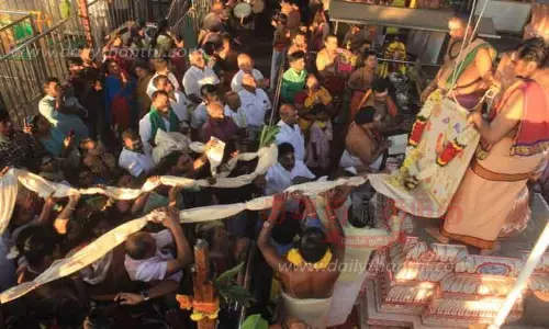 மருதமலை சுப்பிரமணியசுவாமி கோவிலில் தைப்பூச திருவிழா கொடியேற்றம்