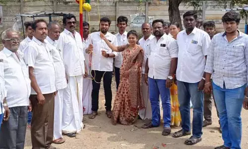 பா.ம.க. கொடியேற்று விழா