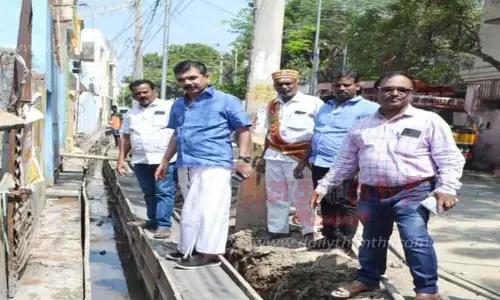 மேயர் சரவணன் ஆய்வு