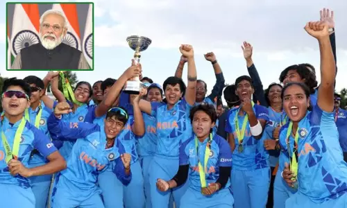 ஜூனியர் மகளிர் டி20 உலகக்கோப்பை: சாம்பியன் பட்டம் வென்ற இந்திய மகளிர் அணிக்கு பிரதமர் மோடி வாழ்த்து