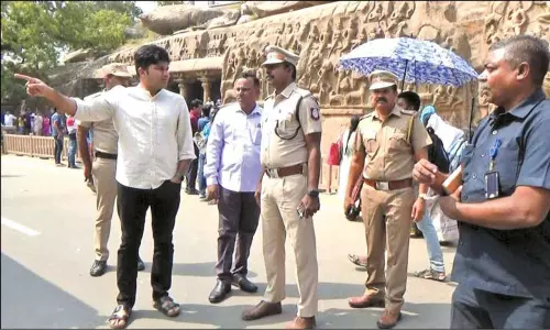 ஜி20 மாநாட்டு பிரதிநிதிகள் வருகை எதிரொலி: மாமல்லபுரம் வரும் சுற்றுலா பயணிகளிடம் தீவிர சோதனை