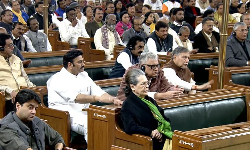 ஜனாதிபதி உரை: சோனியா காந்தி பங்கேற்பு