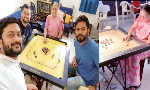 கேரம் விளையாட்டில் பதக்கங்கள் வெல்லும் மூதாட்டி கேரம் விளையாட்டில் பதக்கங்கள் வெல்லும் மூதாட்டி