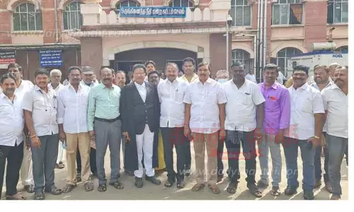 போராட்ட வழக்கு விசாரணை:அருள் எம்.எல்.ஏ. உள்பட 45 பேர் கோர்ட்டில் ஆஜர் போராட்ட வழக்கு விசாரணை:அருள் எம்.எல்.ஏ. உள்பட 45 பேர் கோர்ட்டில் ஆஜர்