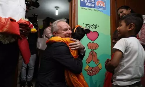 கர்நாடகாவுக்கு வருகை தந்த ஐ.நா. பொது சபை தலைவர்; அங்கன்வாடி மையத்திற்கு புகழாரம்