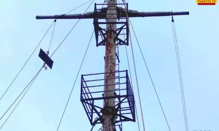 பாம்பன் மற்றும் தூத்துக்குடி துறைமுகத்தில் 3ம் எண் புயல் எச்சரிக்கை கூண்டு ஏற்றம்