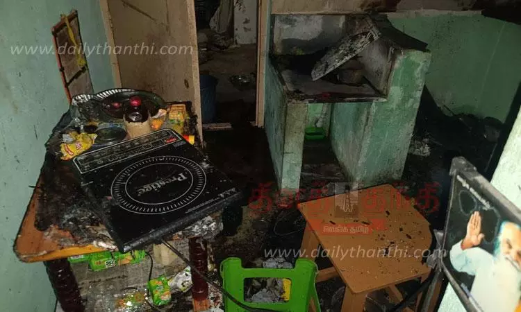 சமையல் கியாஸ் சிலிண்டர் வெடித்து முதியவர் படுகாயம்