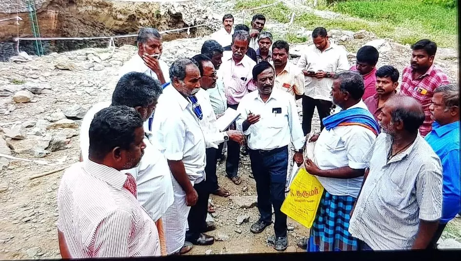 பொதுப்பணித்துறை அதிகாரிகள் ஆய்வு