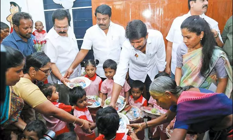 ராயபுரத்தில் ரூ.25 லட்சத்தில் புதிய அங்கன்வாடி மையம்: அமைச்சர் உதயநிதி ஸ்டாலின் திறந்துவைத்தார்