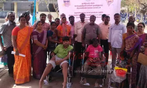 மாற்றுத்திறன் குழந்தைகளுக்கு மருத்துவ மதிப்பீட்டு முகாம் மாற்றுத்திறன் குழந்தைகளுக்கு மருத்துவ மதிப்பீட்டு முகாம்