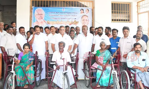 45 மாற்றுத்திறனாளிகளுக்கு உபகரணங்கள்