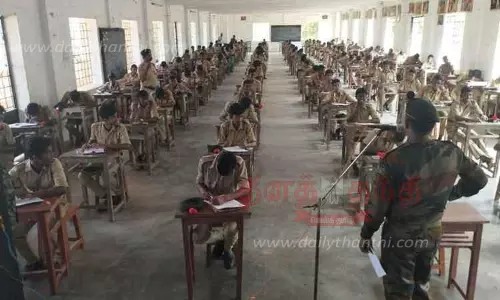 என்.சி.சி. மாணவர்களுக்கு தேர்வு என்.சி.சி. மாணவர்களுக்கு தேர்வு