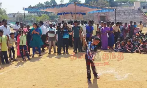 மாநில அளவிலான சிலம்ப போட்டி