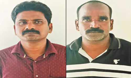 தாம்பரத்தில் நிலம் விற்பதாக ரூ.2 கோடி மோசடி; 2 பேர் கைது தாம்பரத்தில் நிலம் விற்பதாக ரூ.2 கோடி மோசடி; 2 பேர் கைது