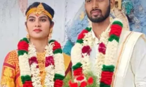 ஆலங்குடி போலீஸ் நிலையத்தில் காதல் ஜோடி தஞ்சம்